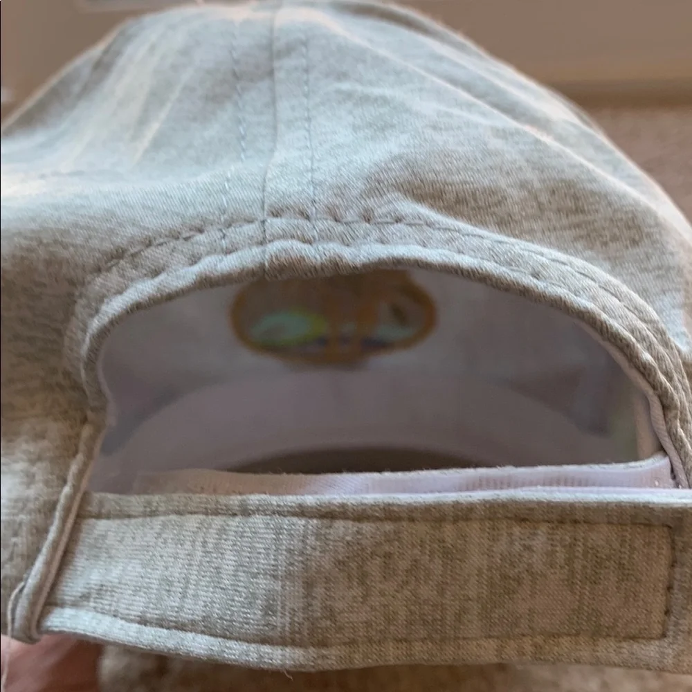 Gray Party Hat with Gold Embroidery